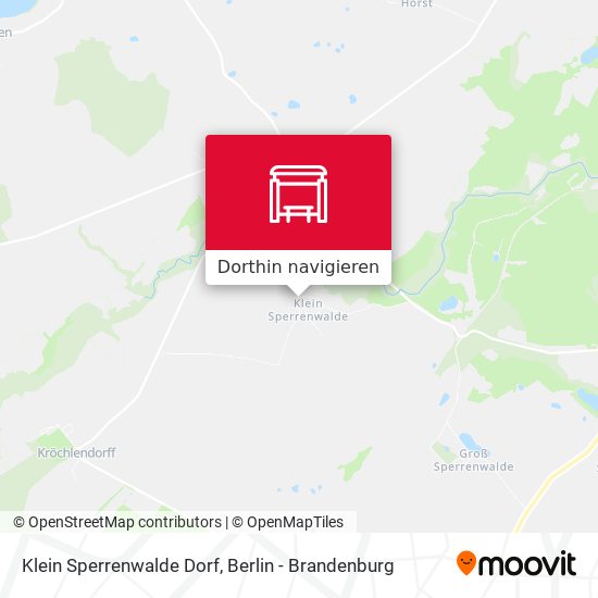 Klein Sperrenwalde Dorf Karte