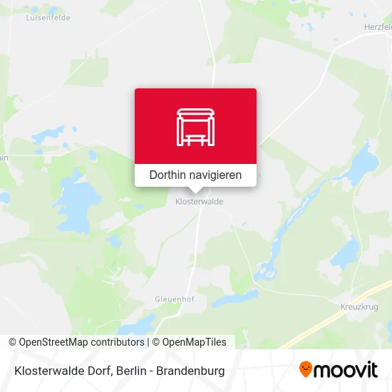 Klosterwalde Dorf Karte