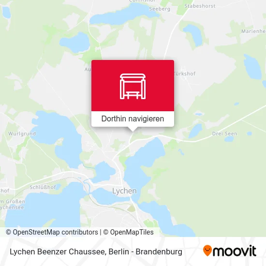 Lychen Beenzer Chaussee Karte