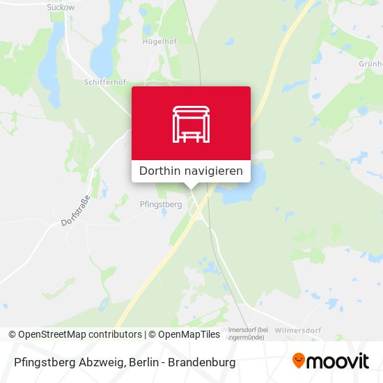 Pfingstberg Abzweig Karte