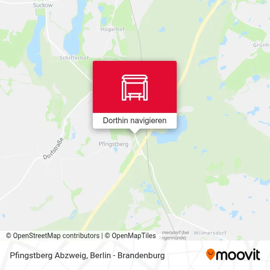 Pfingstberg Abzweig Karte