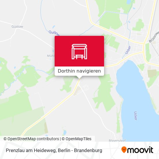 Prenzlau am Heideweg Karte