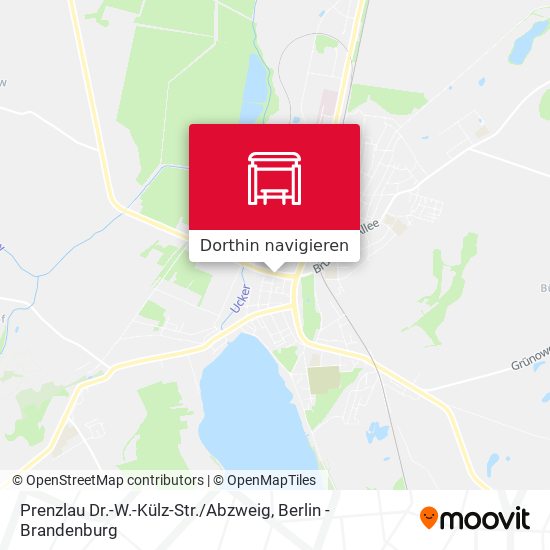 Prenzlau Dr.-W.-Külz-Str. / Abzweig Karte