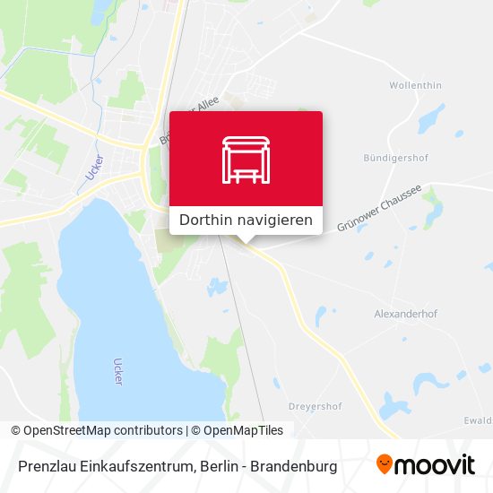 Prenzlau Einkaufszentrum Karte