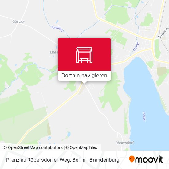 Prenzlau Röpersdorfer Weg Karte
