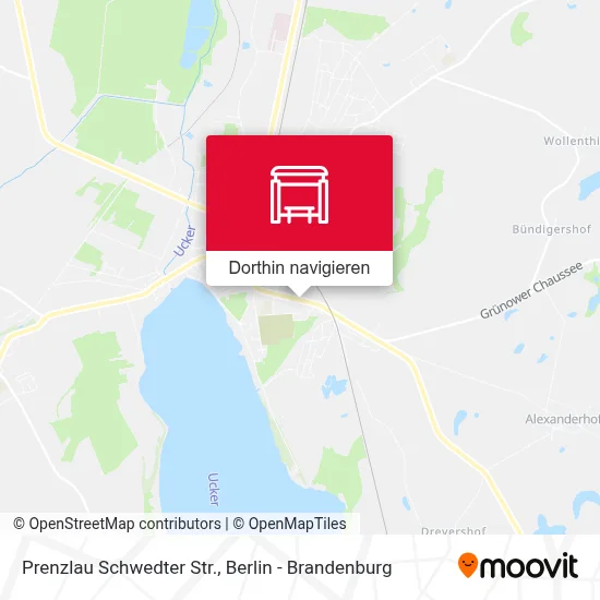 Prenzlau Schwedter Str. Karte