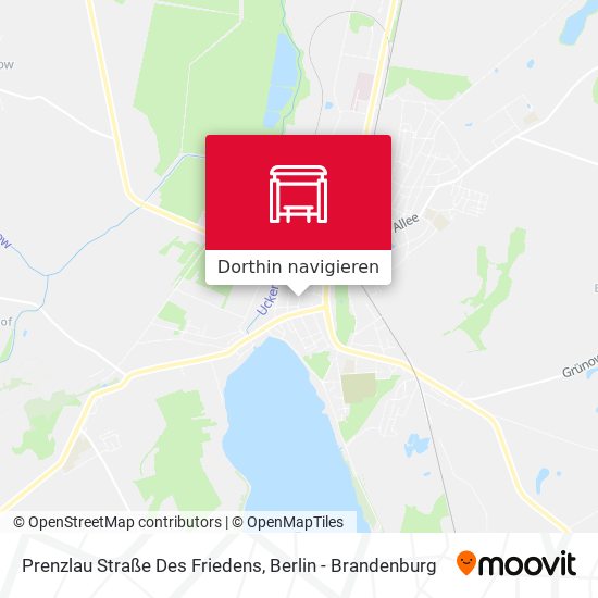 Prenzlau Straße Des Friedens Karte