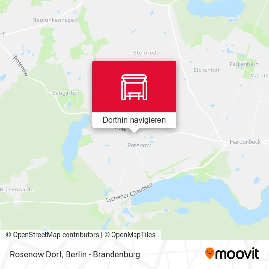 Rosenow Dorf Karte
