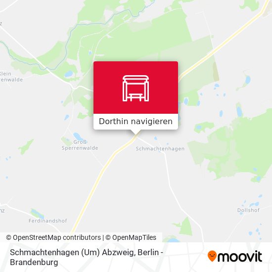 Schmachtenhagen (Um) Abzweig Karte