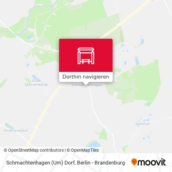 Schmachtenhagen (Um) Dorf Karte