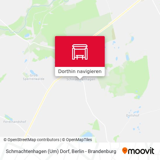 Schmachtenhagen (Um) Dorf Karte