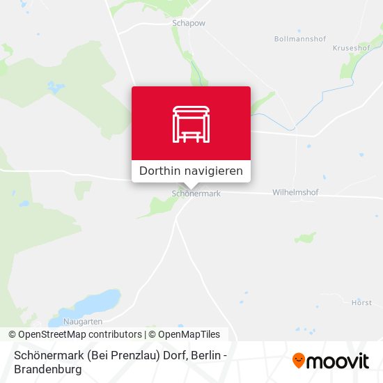 Schönermark (Bei Prenzlau) Dorf Karte
