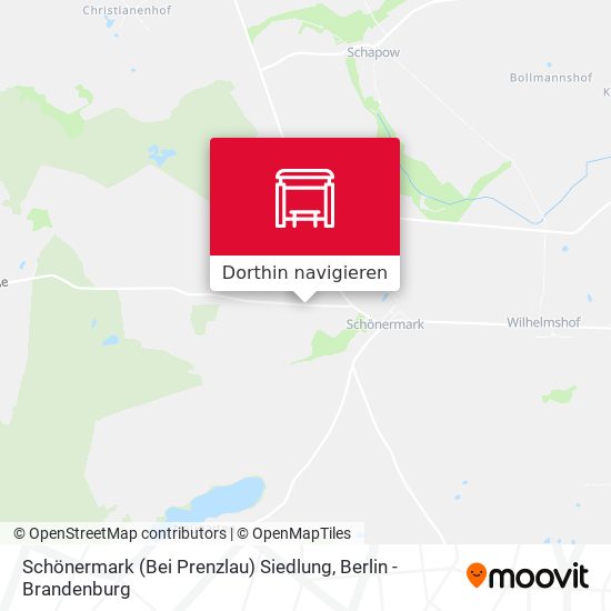 Schönermark (Bei Prenzlau) Siedlung Karte