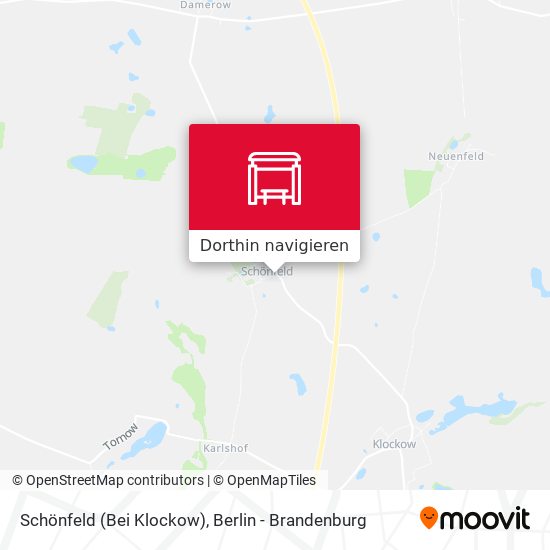 Schönfeld (Bei Klockow) Karte