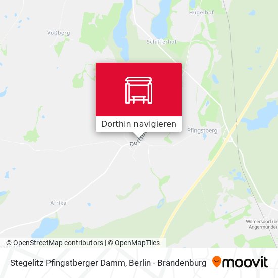 Stegelitz Pfingstberger Damm Karte