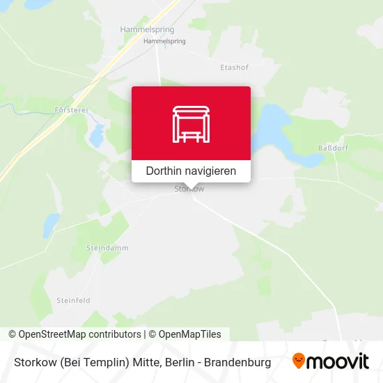 Storkow (Bei Templin) Mitte Karte