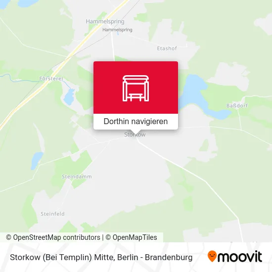 Storkow (Bei Templin) Mitte Karte