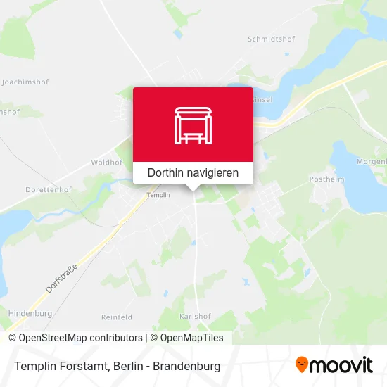 Templin Forstamt Karte