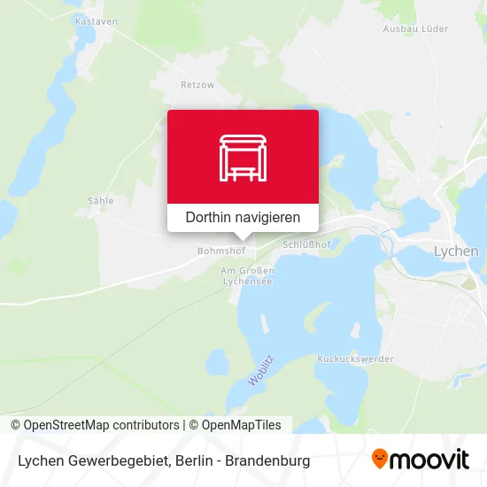 Lychen Gewerbegebiet Karte