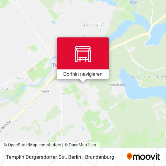 Templin Dargersdorfer Str. Karte