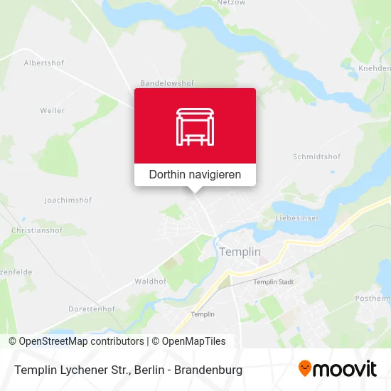 Templin Lychener Str. Karte