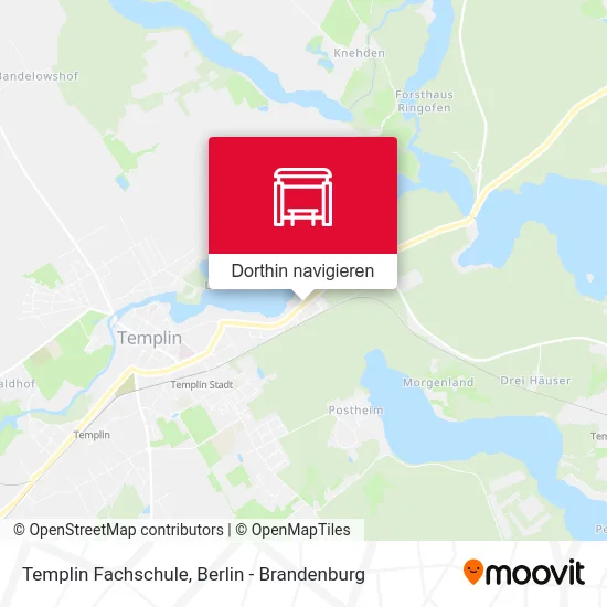 Templin Fachschule Karte