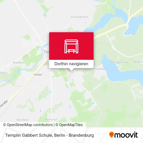 Templin Gabbert Schule Karte