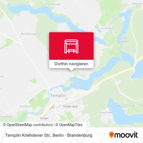 Templin Knehdener Str. Karte