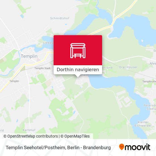 Templin Seehotel/Postheim Karte