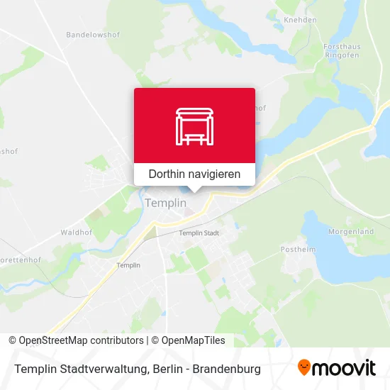Templin Stadtverwaltung Karte