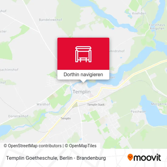 Templin Goetheschule Karte