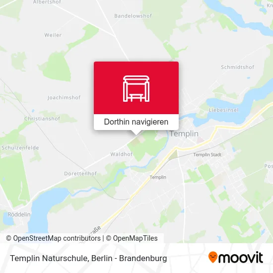 Templin Naturschule Karte
