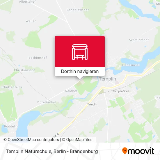Templin Naturschule Karte