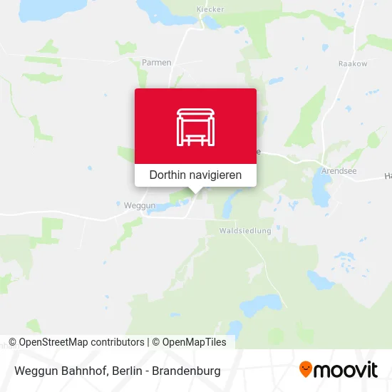 Weggun Bahnhof Karte