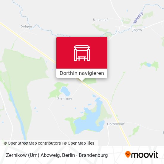 Zernikow (Um) Abzweig Karte
