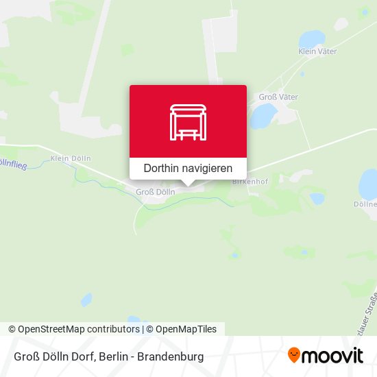 Groß Dölln Dorf Karte