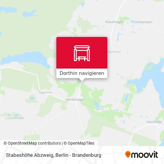 Stabeshöhe Abzweig Karte