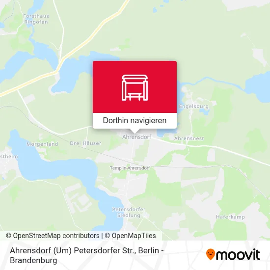 Ahrensdorf (Um) Petersdorfer Str. Karte