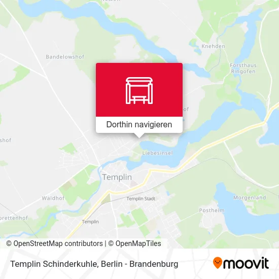 Templin Schinderkuhle Karte