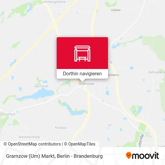 Gramzow (Um) Markt Karte