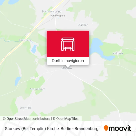 Storkow (Bei Templin) Kirche Karte