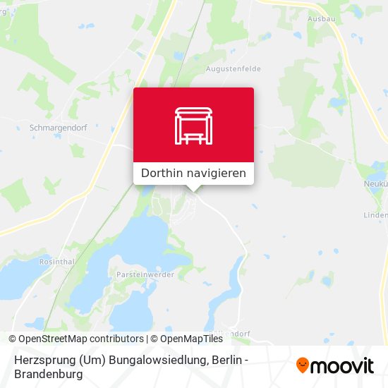 Herzsprung (Um) Bungalowsiedlung Karte