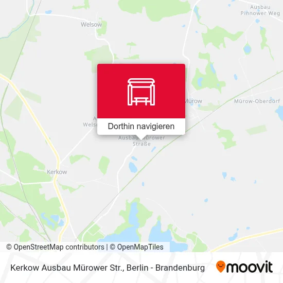 Kerkow Ausbau Mürower Str. Karte