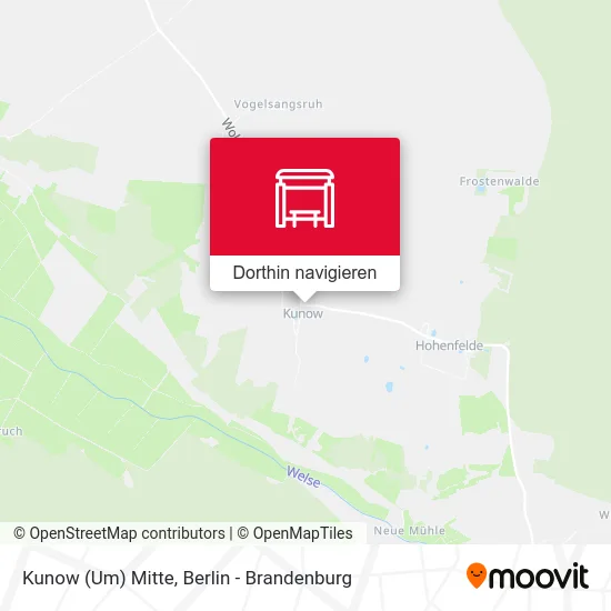 Kunow (Um) Mitte Karte