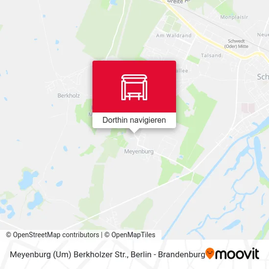 Meyenburg (Um) Berkholzer Str. Karte