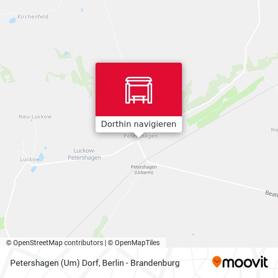 Petershagen (Um) Dorf Karte