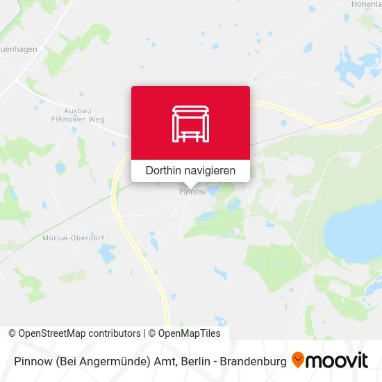 Pinnow (Bei Angermünde) Amt Karte