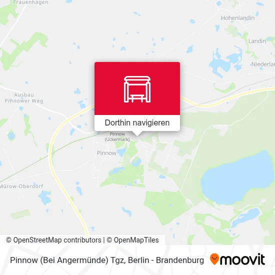 Pinnow (Bei Angermünde) Tgz Karte