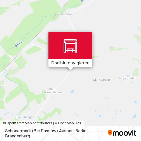 Schönermark (Bei Passow) Ausbau Karte