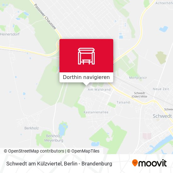 Schwedt am Külzviertel Karte